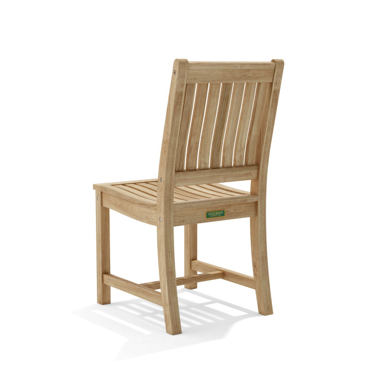 Rialto Natural Teak Armless Outdoor Dining Chair