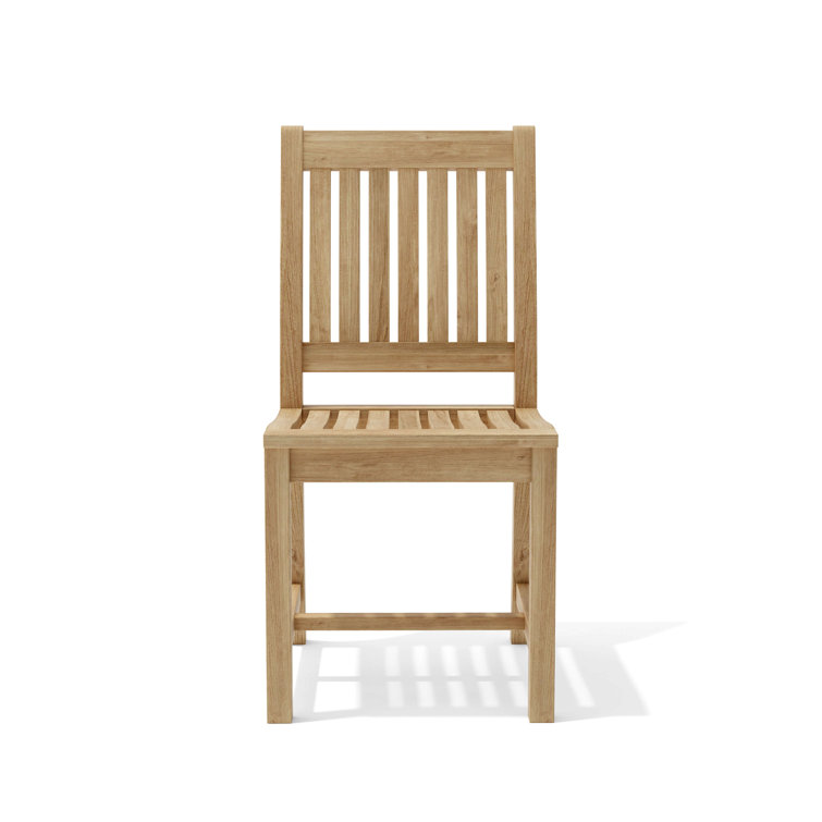 Rialto Natural Teak Armless Outdoor Dining Chair
