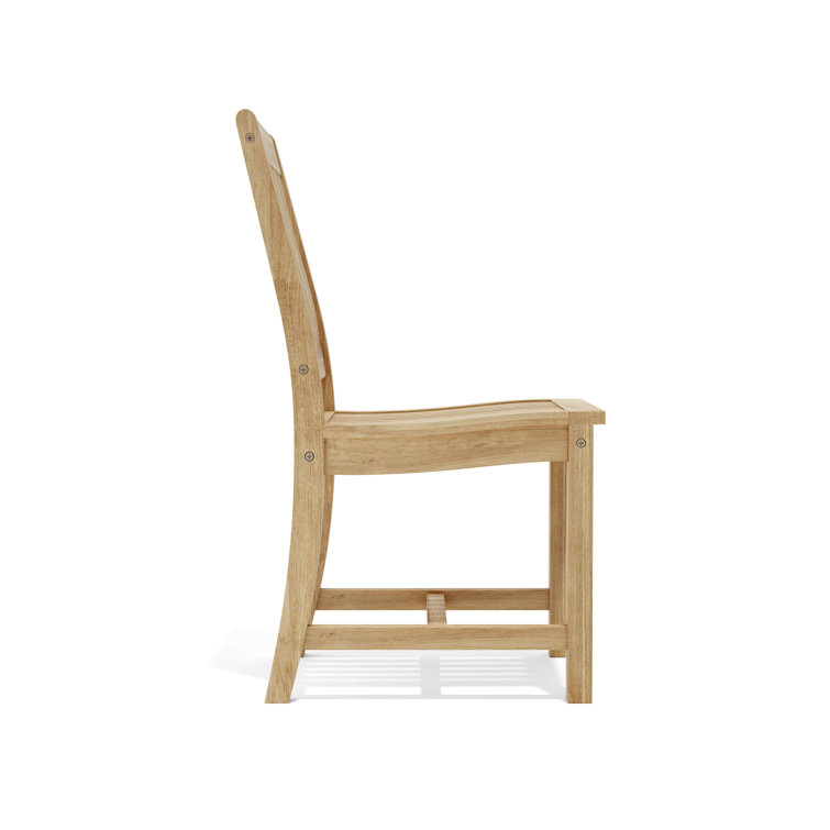 Rialto Natural Teak Armless Outdoor Dining Chair