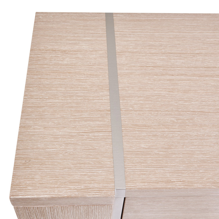 Laguna Ridge Contemporary Beige 72'' Washed Oak Sideboard