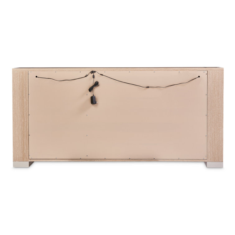 Laguna Ridge Contemporary Beige 72'' Washed Oak Sideboard