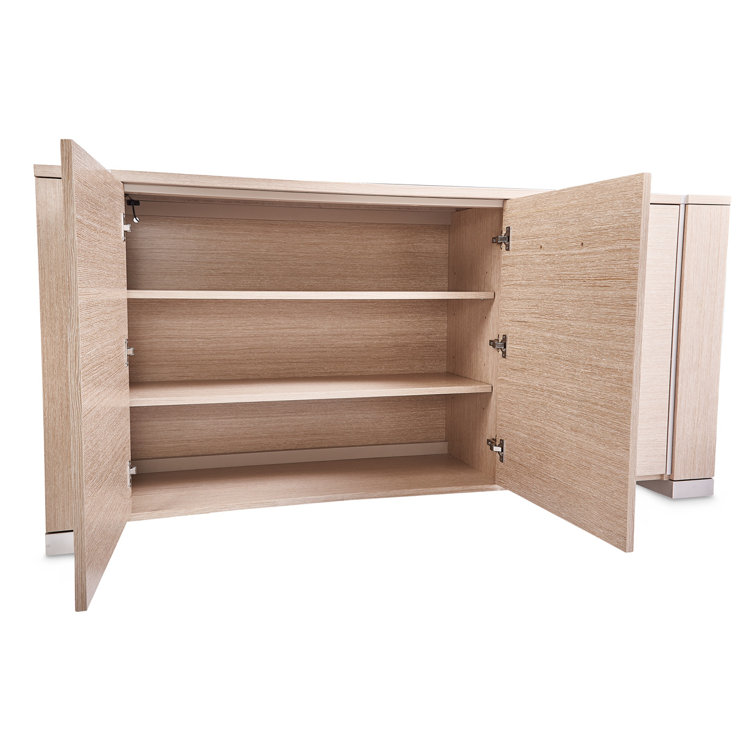 Laguna Ridge Contemporary Beige 72'' Washed Oak Sideboard