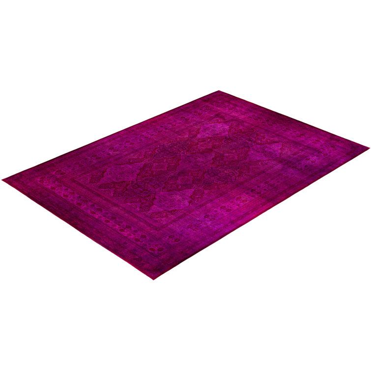 Po One-of-a-Kind 12' 2" x 17' 2" Purple Hand-Knotted Wool Area Rug