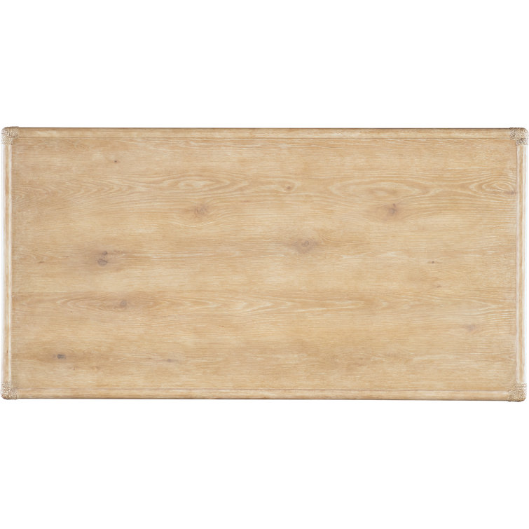 Dune Beige Oak and Maple Home Office Desk with Drawers