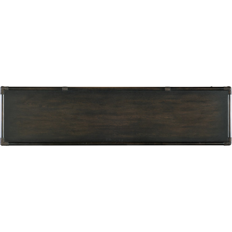 Retreat 70'' Dark Wood and Black Sand Sideboard