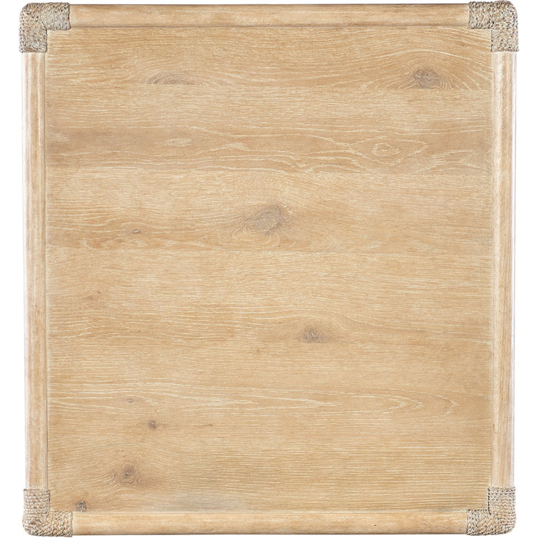 Dune Brown Oak and Maple Veneer End Table with Storage