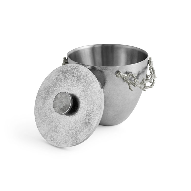 Michael Aram Ocean Reef Hand-Textured Stainless Steel Ice Bucket