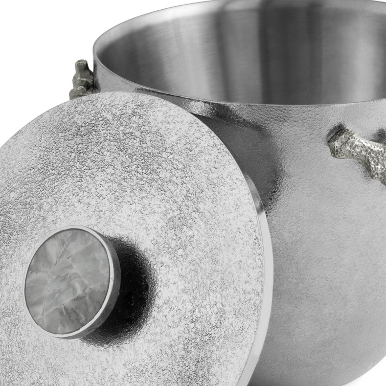 Michael Aram Ocean Reef Hand-Textured Stainless Steel Ice Bucket