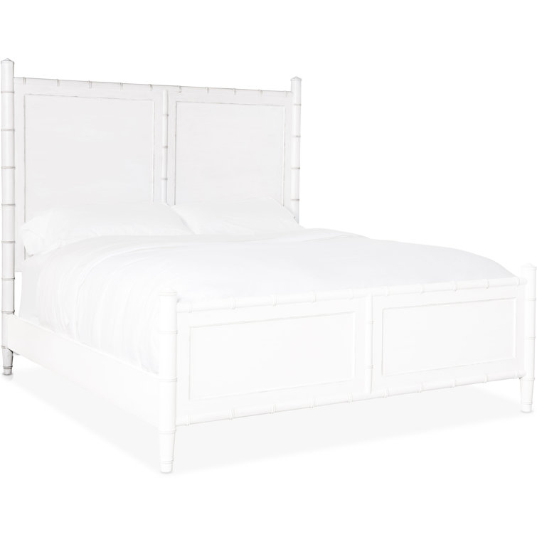White Queen Upholstered Wood Frame Bed with Headboard and Drawer