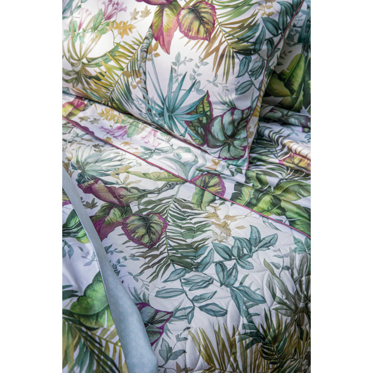 Boudoir Size Multicolor Cotton Floral Pillow Sham
