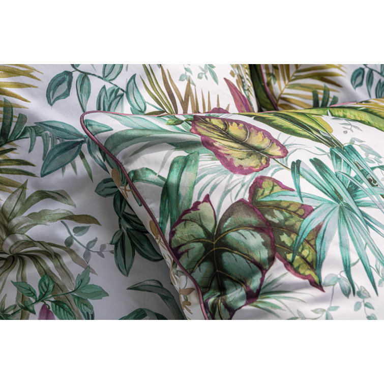 Boudoir Size Multicolor Cotton Floral Pillow Sham
