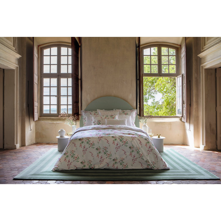 King White Cotton Floral Blossom Duvet Cover