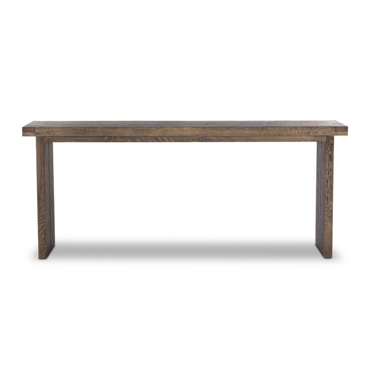 Worn Oak 78'' Wooden Console Table with Storage