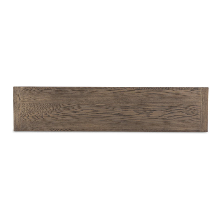 Worn Oak 78'' Wooden Console Table with Storage
