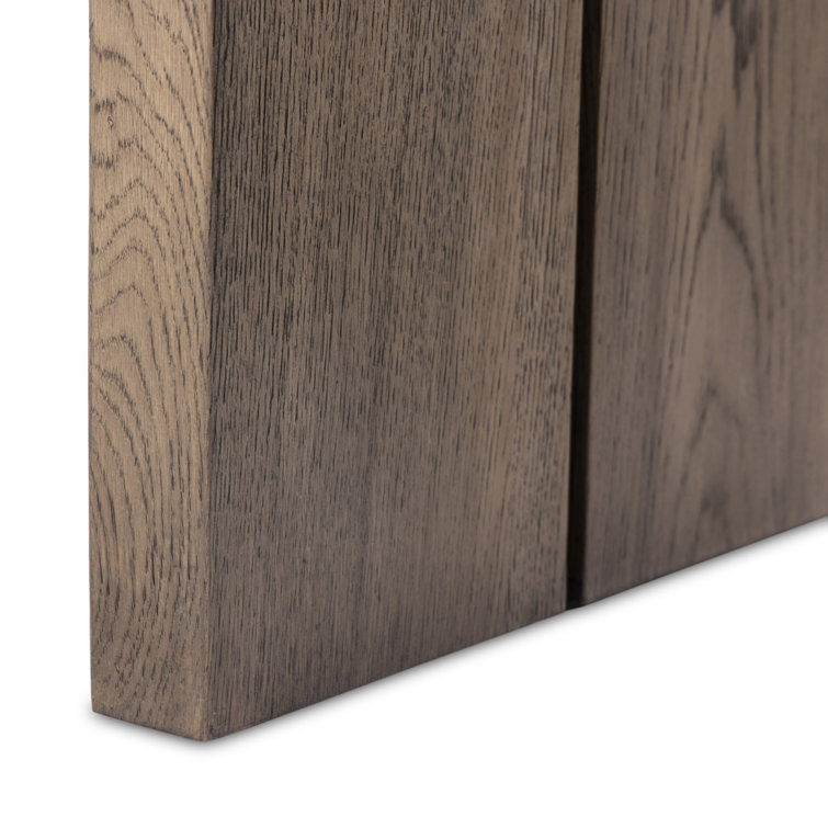 Worn Oak 78'' Wooden Console Table with Storage