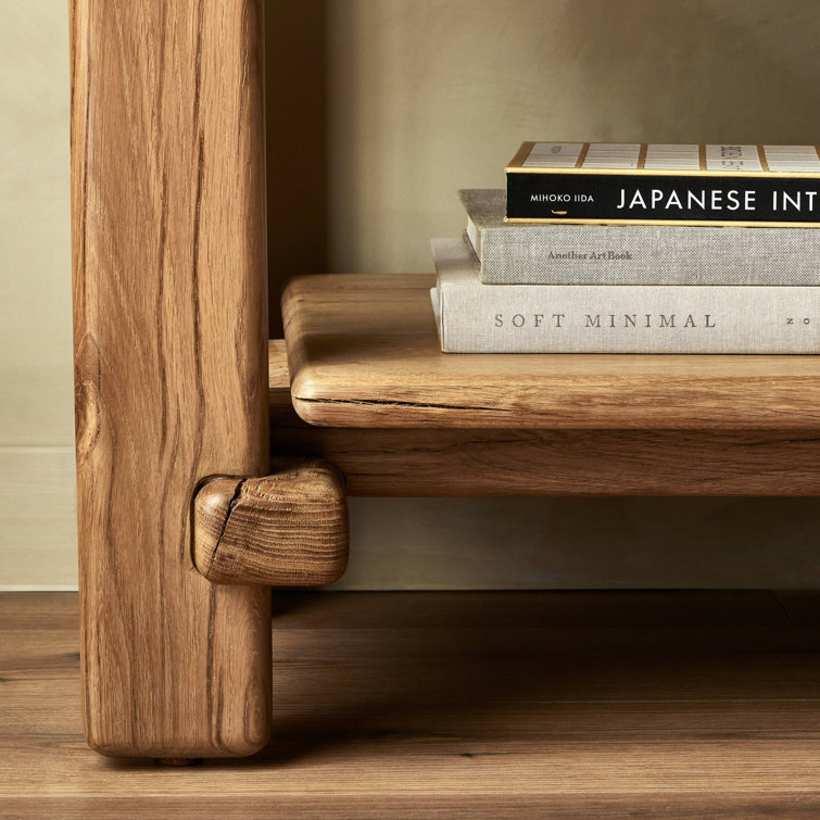 Natural Reclaimed French Oak Console Table with Storage