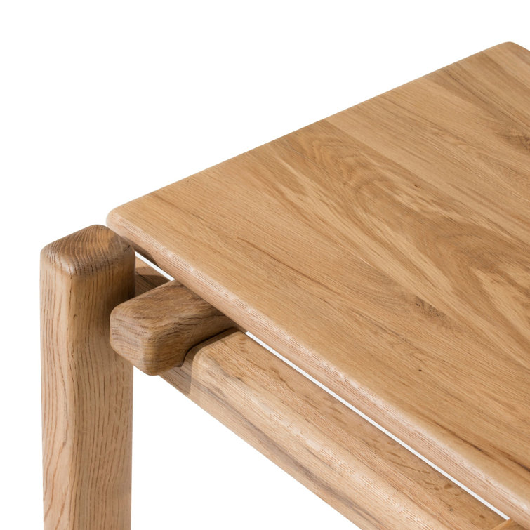 Natural Reclaimed French Oak Rectangular End Table