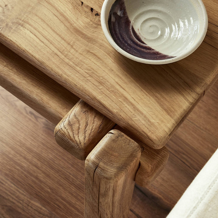 Natural Reclaimed French Oak Rectangular End Table