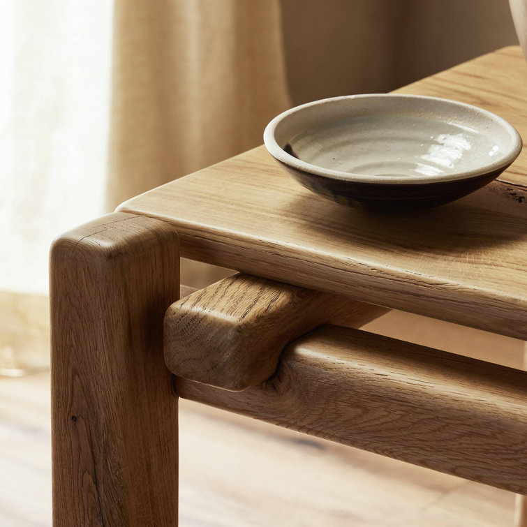 Natural Reclaimed French Oak Rectangular End Table