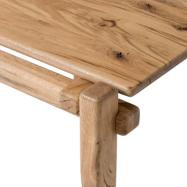 Natural Reclaimed French Oak Rectangular End Table