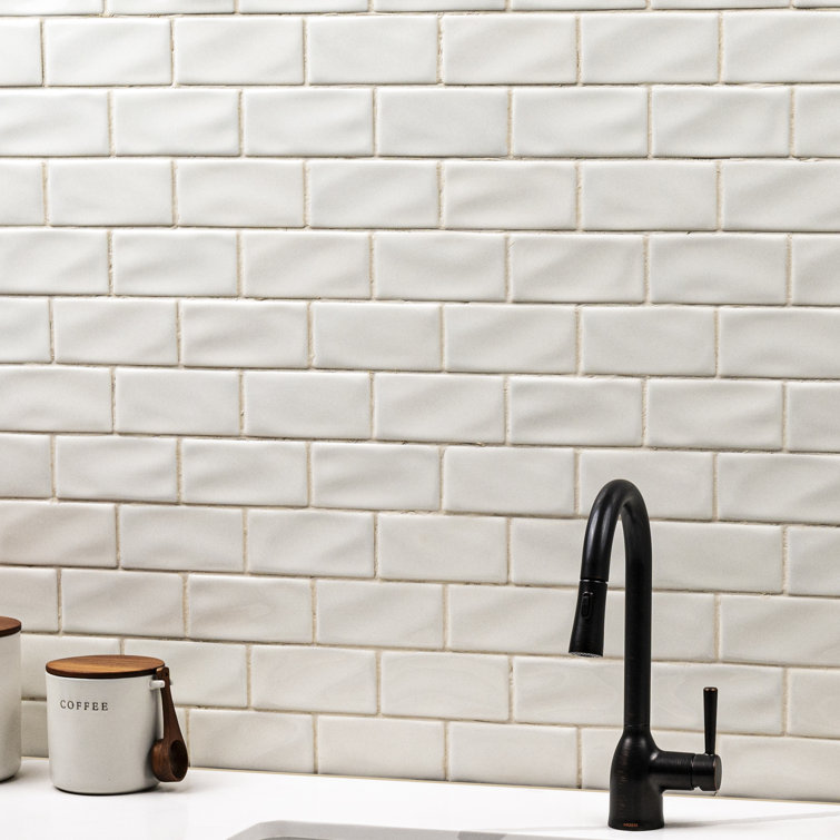 Antique White Glossy Ceramic 3x6 Subway Wall Tile