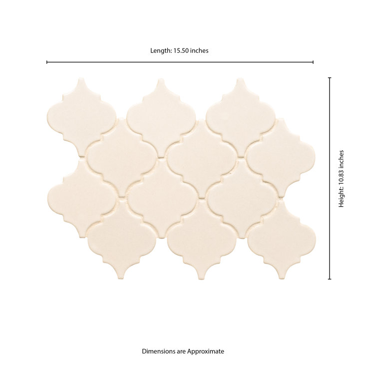 Antique White Ceramic Mosaic Tile Sheet for Walls