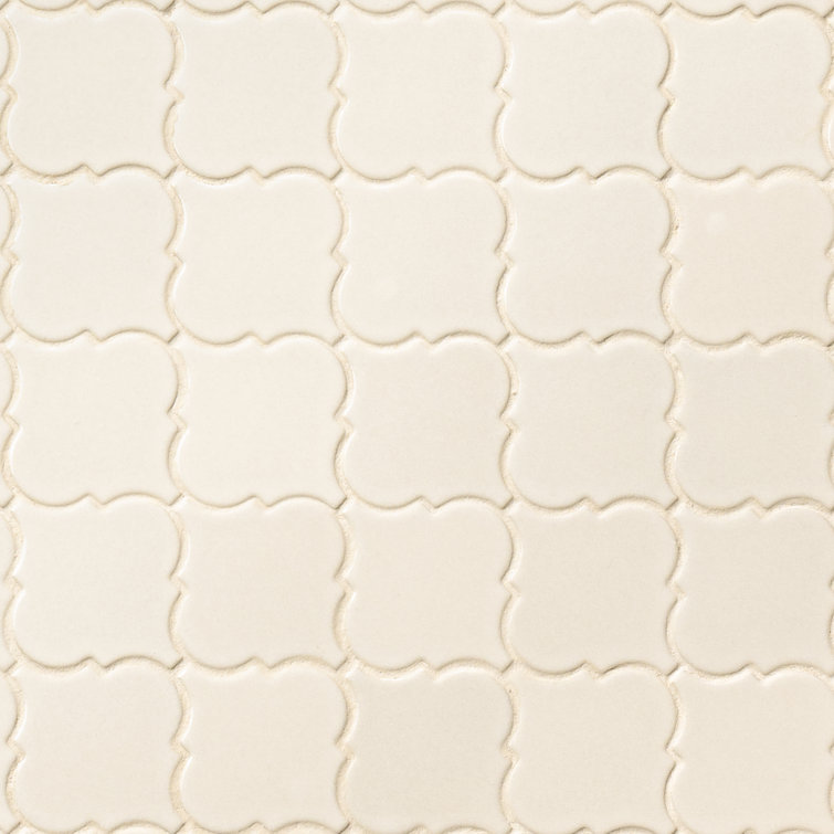 Antique White Ceramic Mosaic Tile Sheet for Walls
