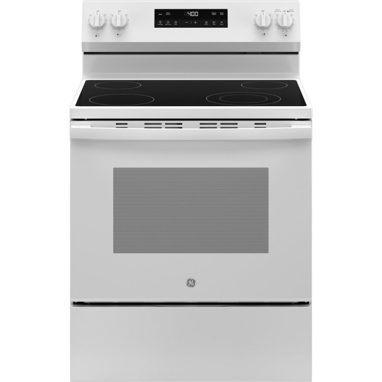 White 30" Free-Standing Self-Cleaning Electric Range