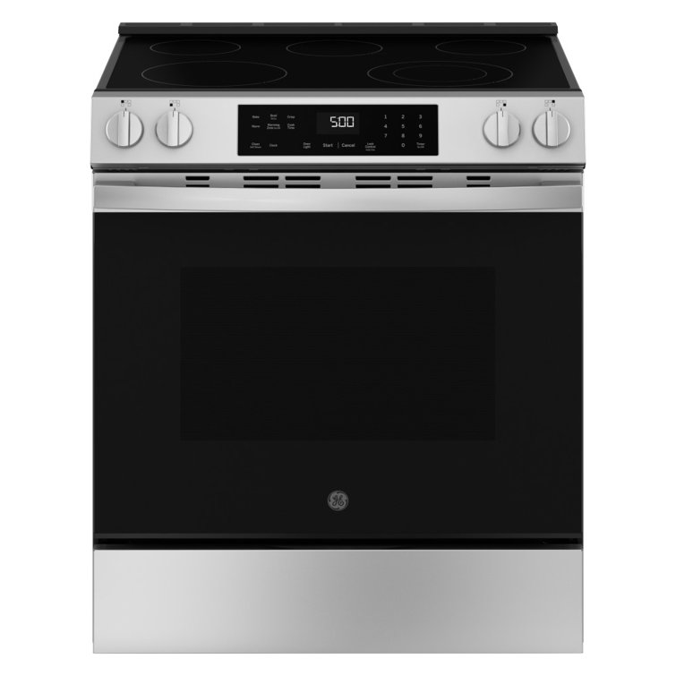 GE 30" Stainless Steel Slide-In Electric Range with Self-Cleaning