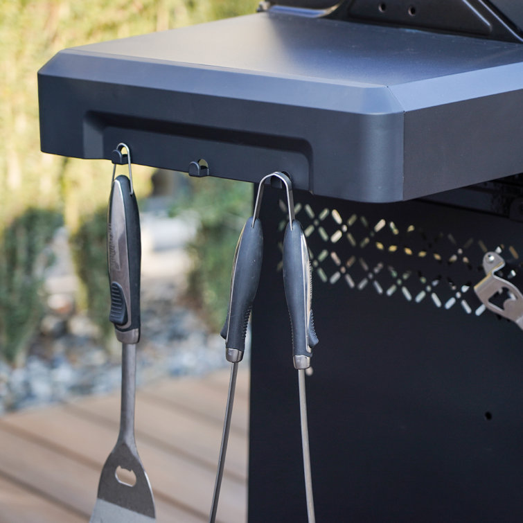 Mesa Black 2-Burner Stainless Steel Propane Gas Grill with LED Controls