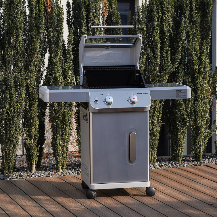 Mesa 2-Burner Stainless Steel Propane Gas Grill with LED Controls