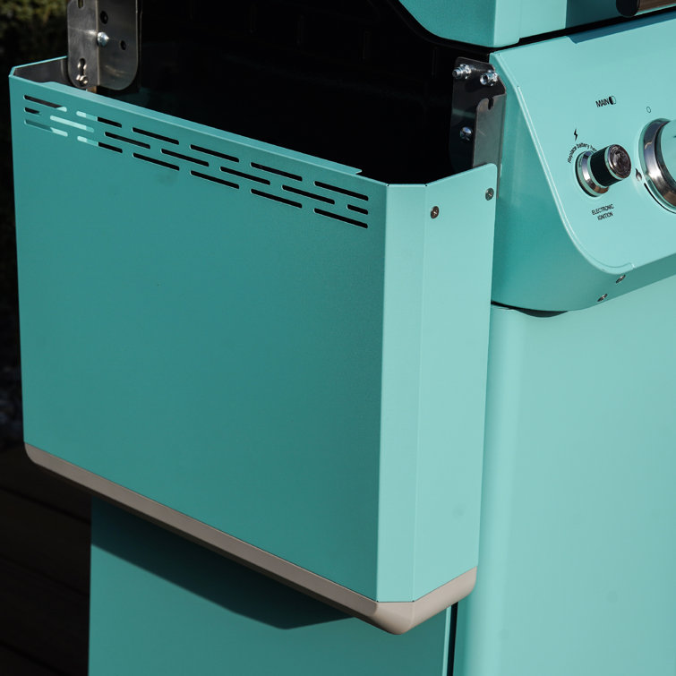 Mesa Jade Green 2-Burner Propane Gas Grill with LED Controls