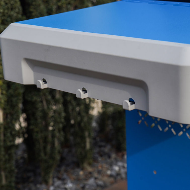 Blue 2-Burner Propane Gas Grill with Clear View Lid