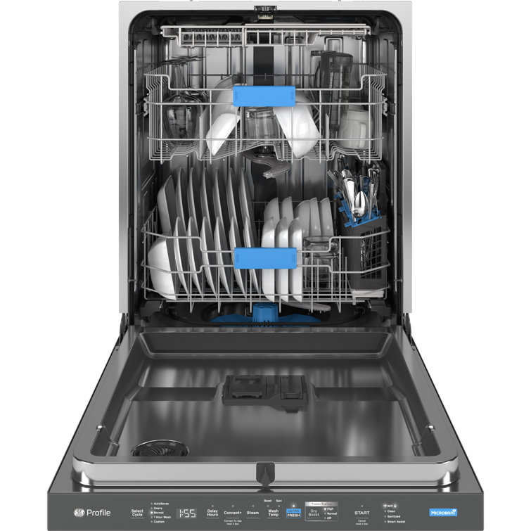 Stainless Steel Smart Built-In Dishwasher with Pocket Handle
