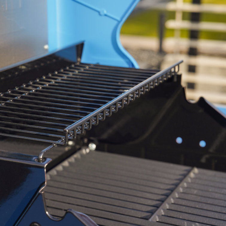 Blue 2-Burner Propane Gas Grill with Clear View Lid