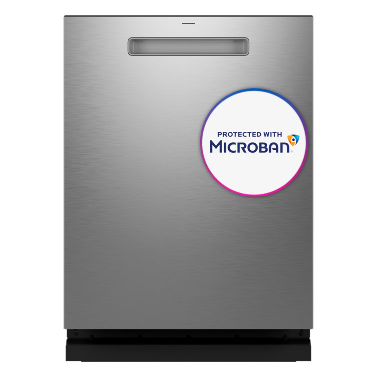 Stainless Steel Smart Built-In Dishwasher with Pocket Handle