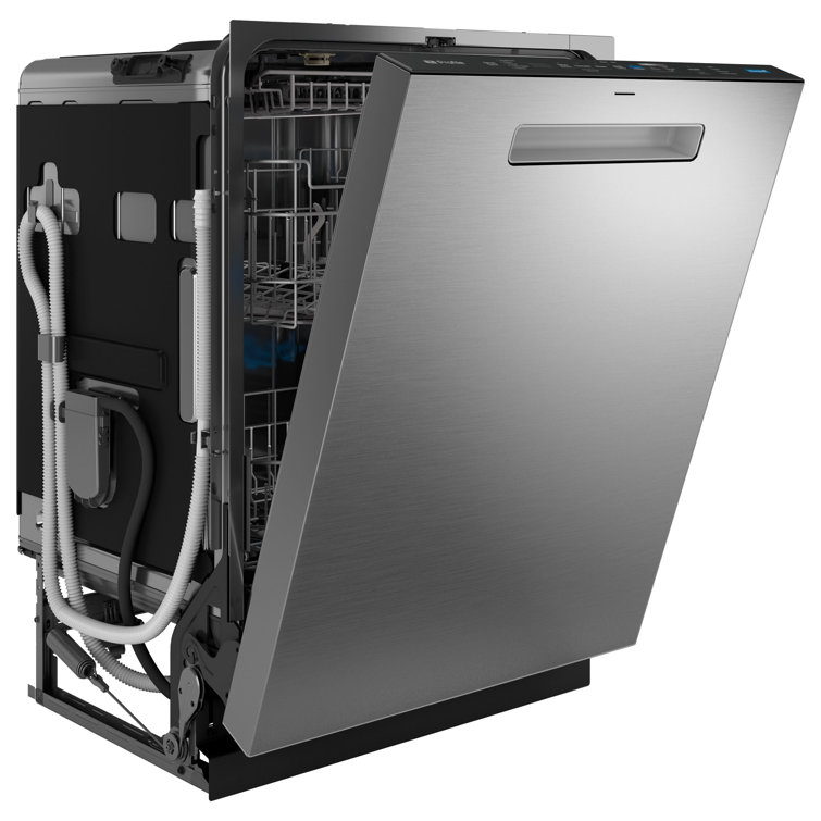 Stainless Steel Smart Built-In Dishwasher with Pocket Handle