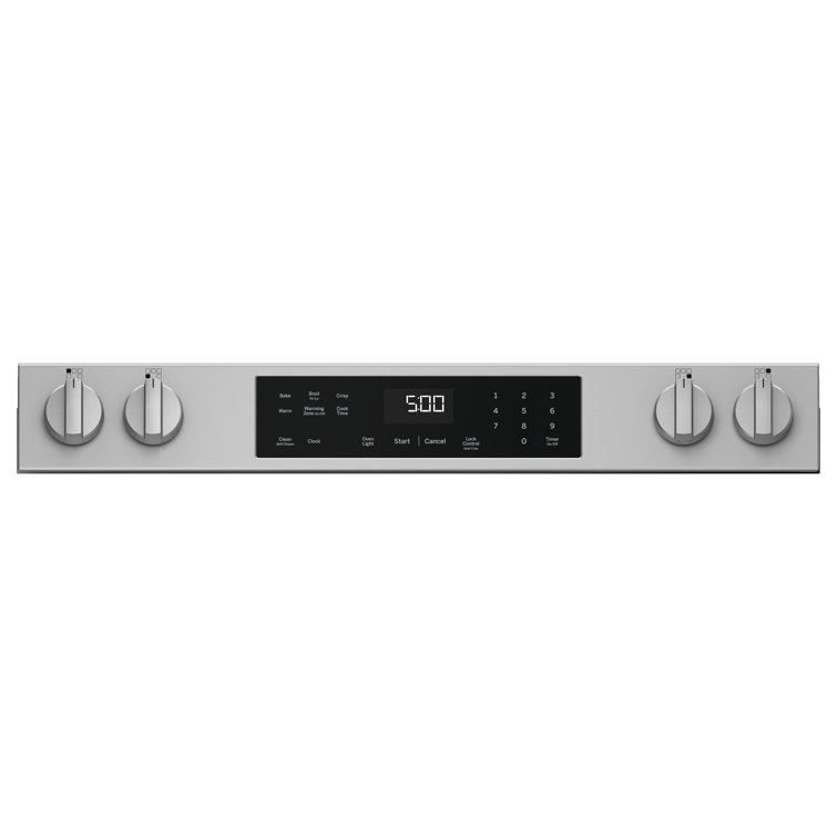 GE 30" Stainless Steel Slide-In Electric Range with Self-Cleaning