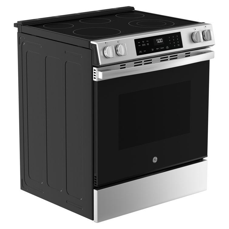 GE 30" Stainless Steel Slide-In Electric Range with Self-Cleaning