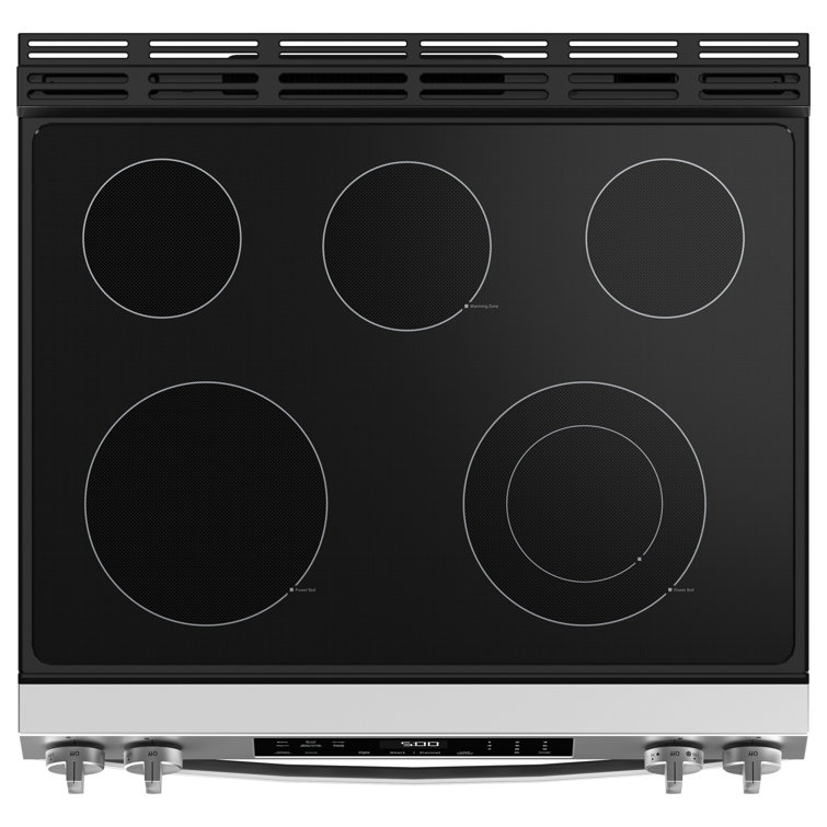 GE 30" Stainless Steel Slide-In Electric Range with Self-Cleaning