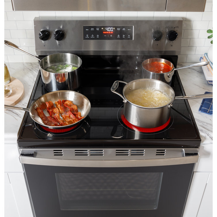 GE 30" Stainless Steel Free-Standing Electric Range with Sabbath Mode