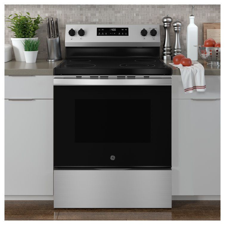 GE 30" Stainless Steel Free-Standing Electric Range with Sabbath Mode