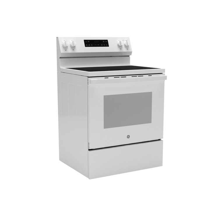 White 30" Free-Standing Self-Cleaning Electric Range