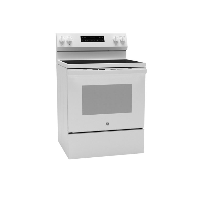 White 30" Free-Standing Self-Cleaning Electric Range