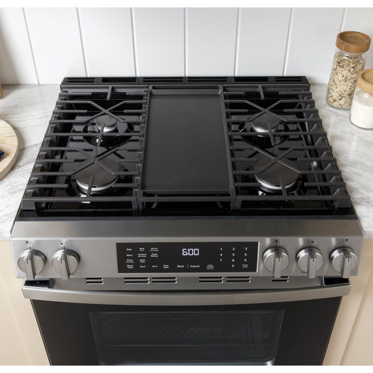GE 30" Stainless Steel Free-Standing Gas Range with Griddle
