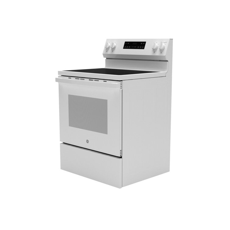 White 30" Free-Standing Self-Cleaning Electric Range
