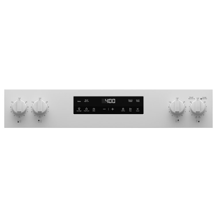 White 30" Free-Standing Self-Cleaning Electric Range