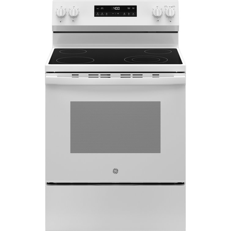White 30" Free-Standing Self-Cleaning Electric Range