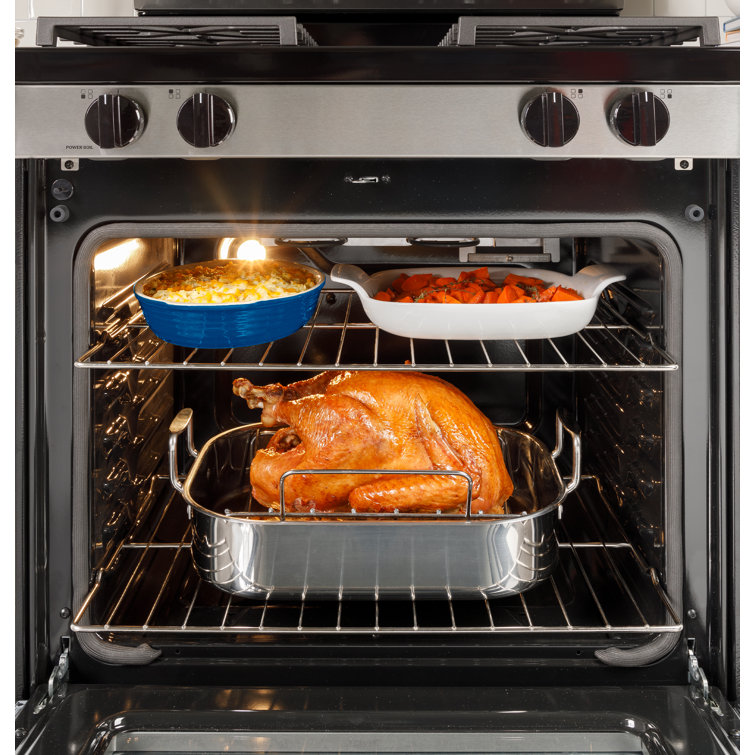GE 30" Stainless Steel Free-Standing Gas Range with Griddle