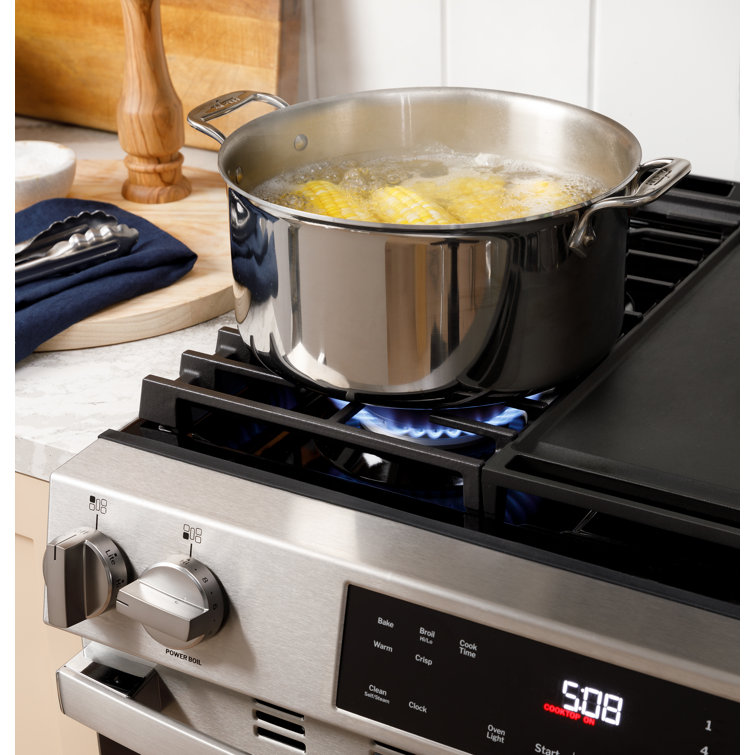 GE 30" Stainless Steel Free-Standing Gas Range with Griddle